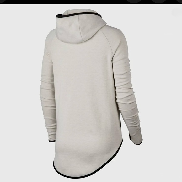 Nike Sportswear Tech Fleece Women's Full Zip Cape Hoodie - Size S - White - Picture 16 of 16